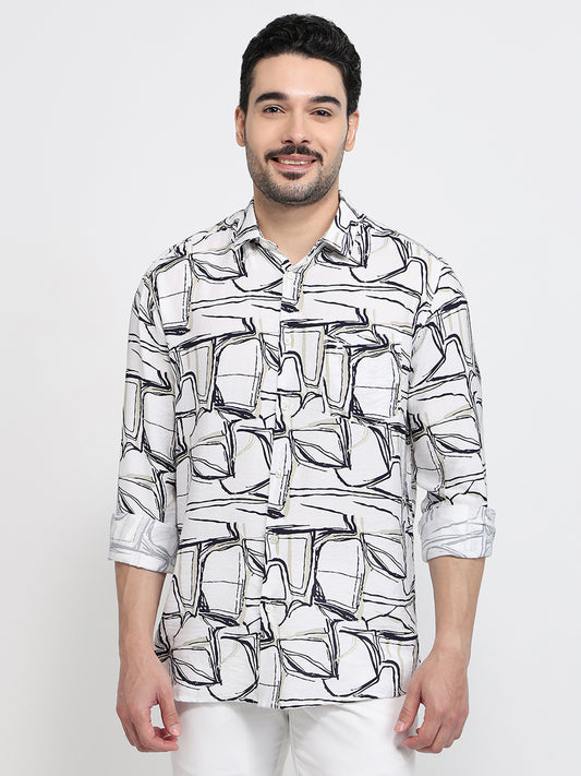 Parx White Casual Shirt