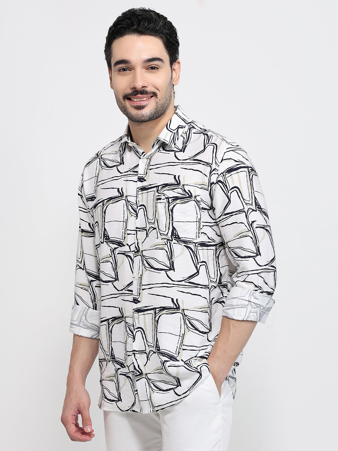 Parx White Casual Shirt