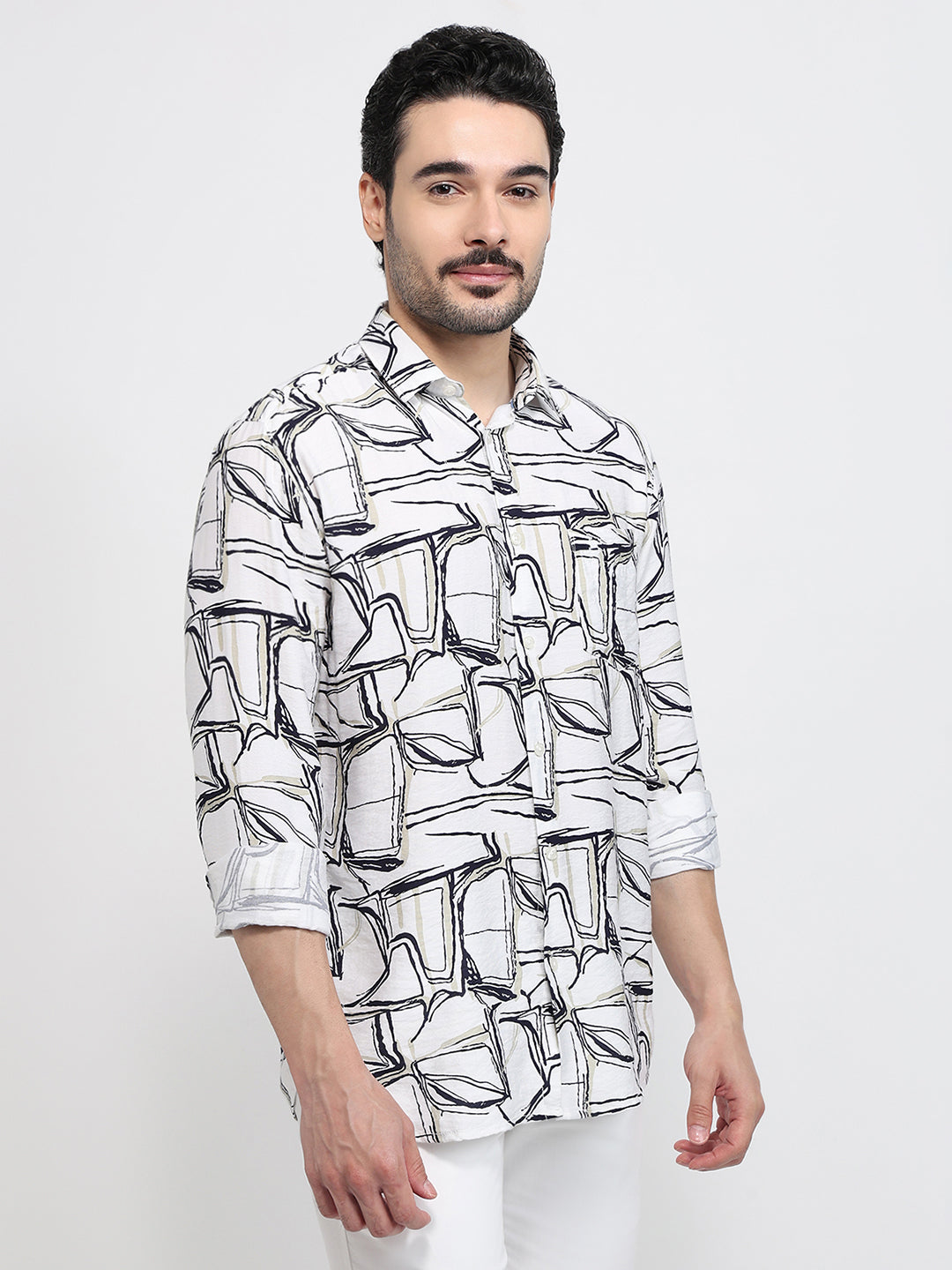 Parx White Casual Shirt
