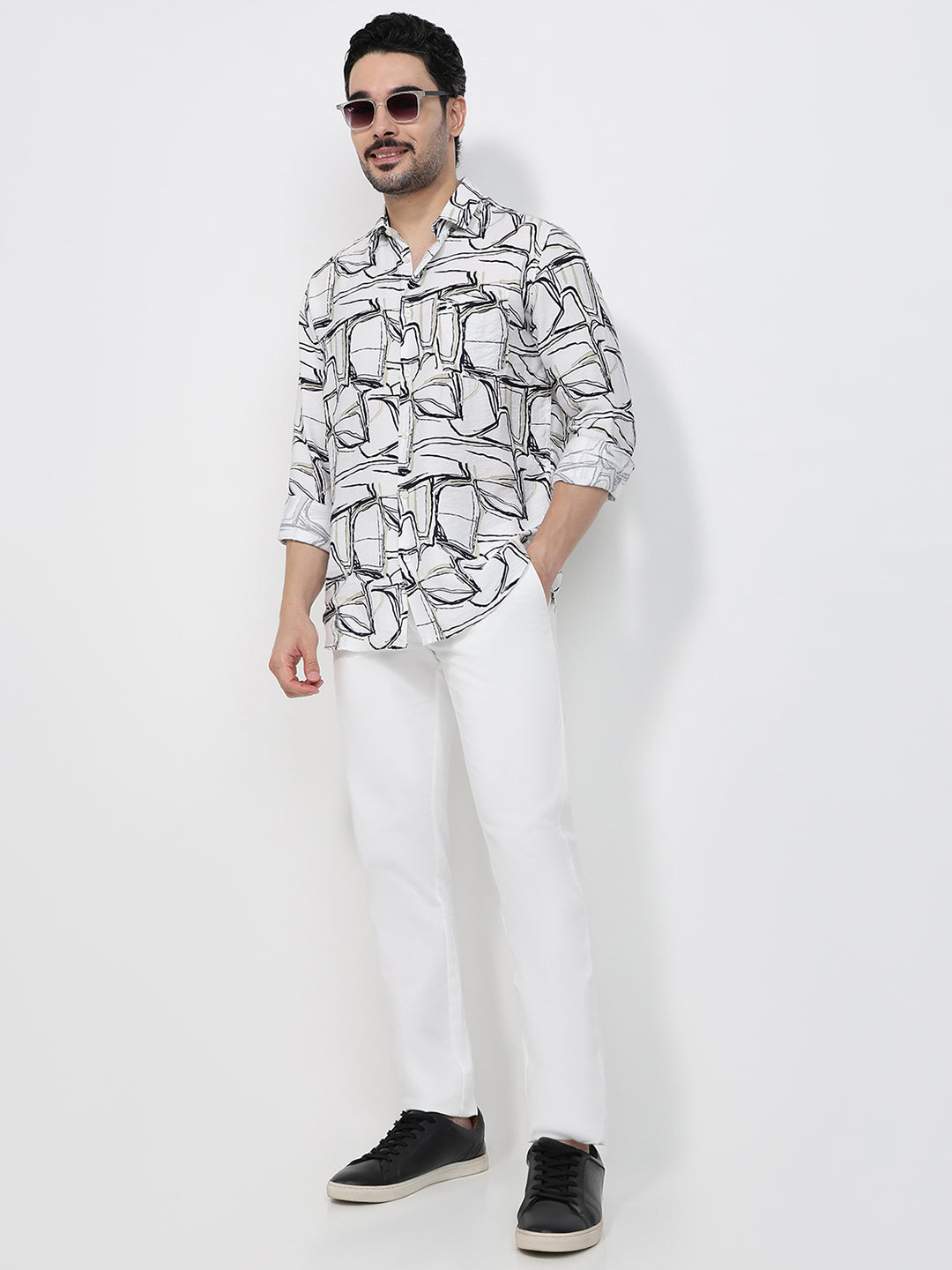 Parx White Casual Shirt