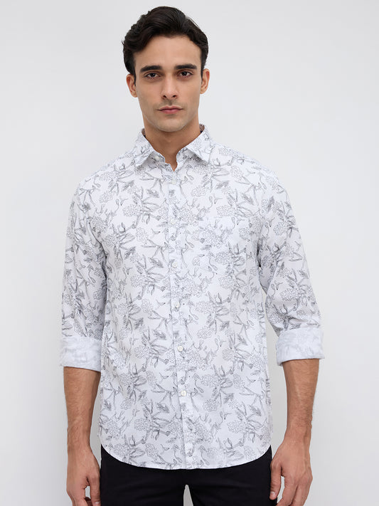 Parx White Casual Shirt