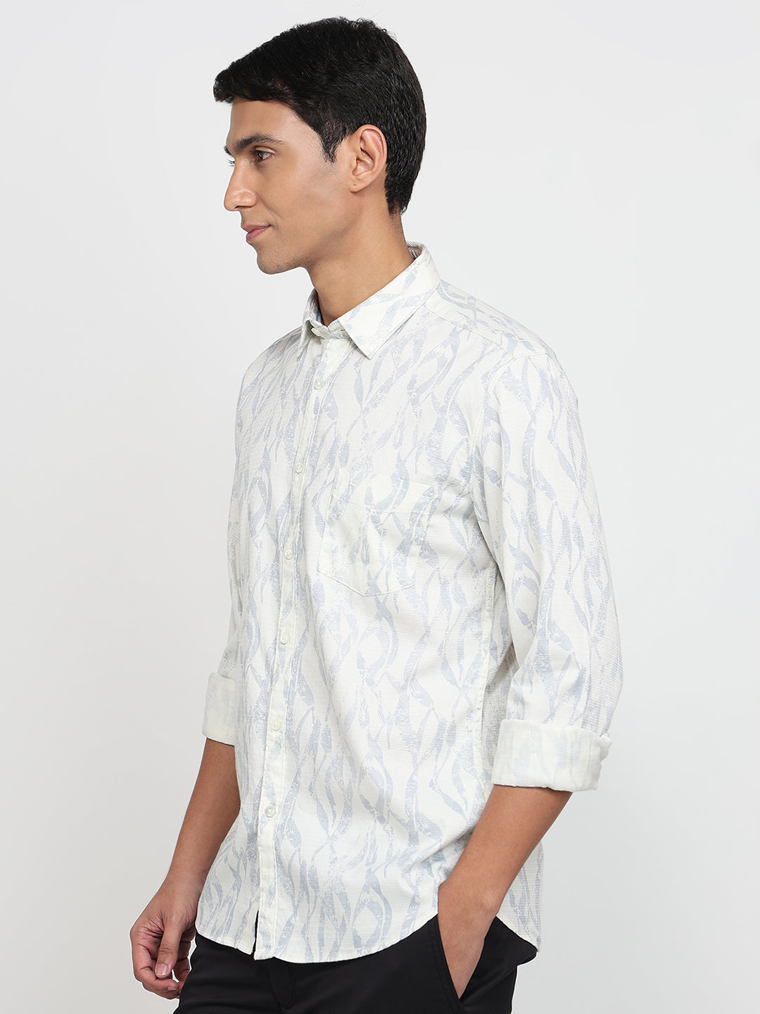 Parx Grey Casual Shirt