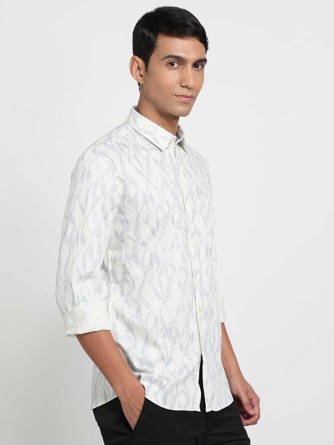 Parx Grey Casual Shirt