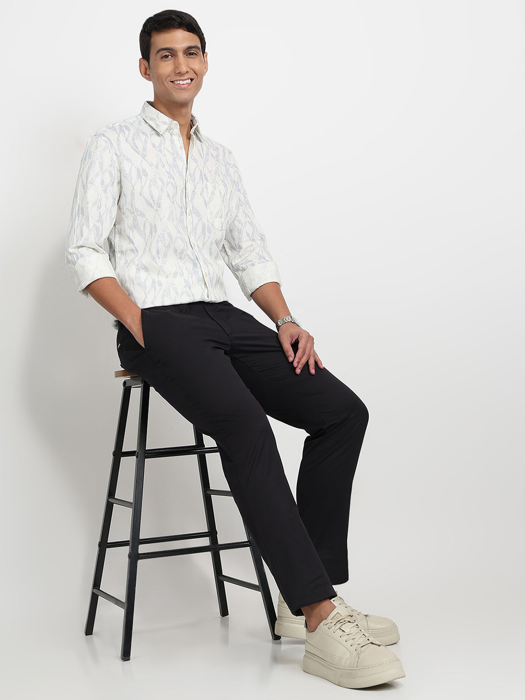 Parx Grey Casual Shirt
