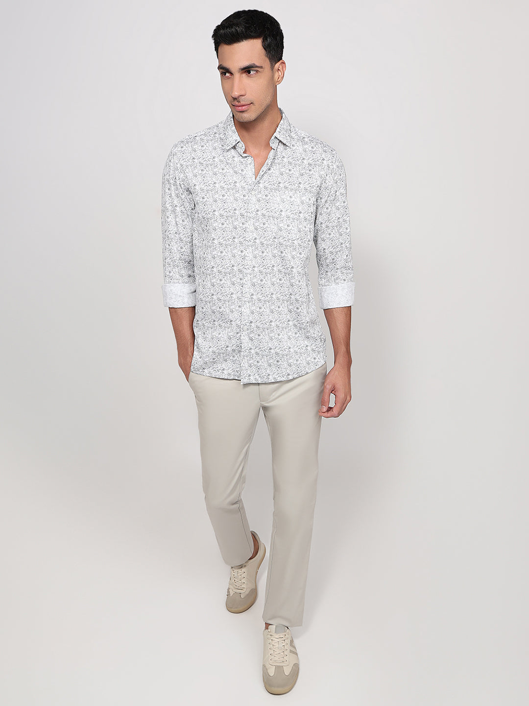 Parx Grey Casual Shirt
