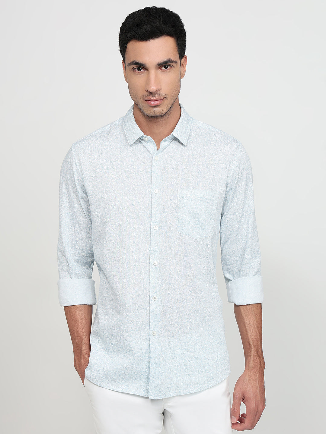 Parx Grey Casual Shirt