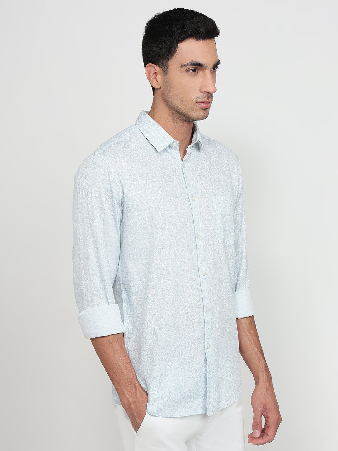 Parx Grey Casual Shirt