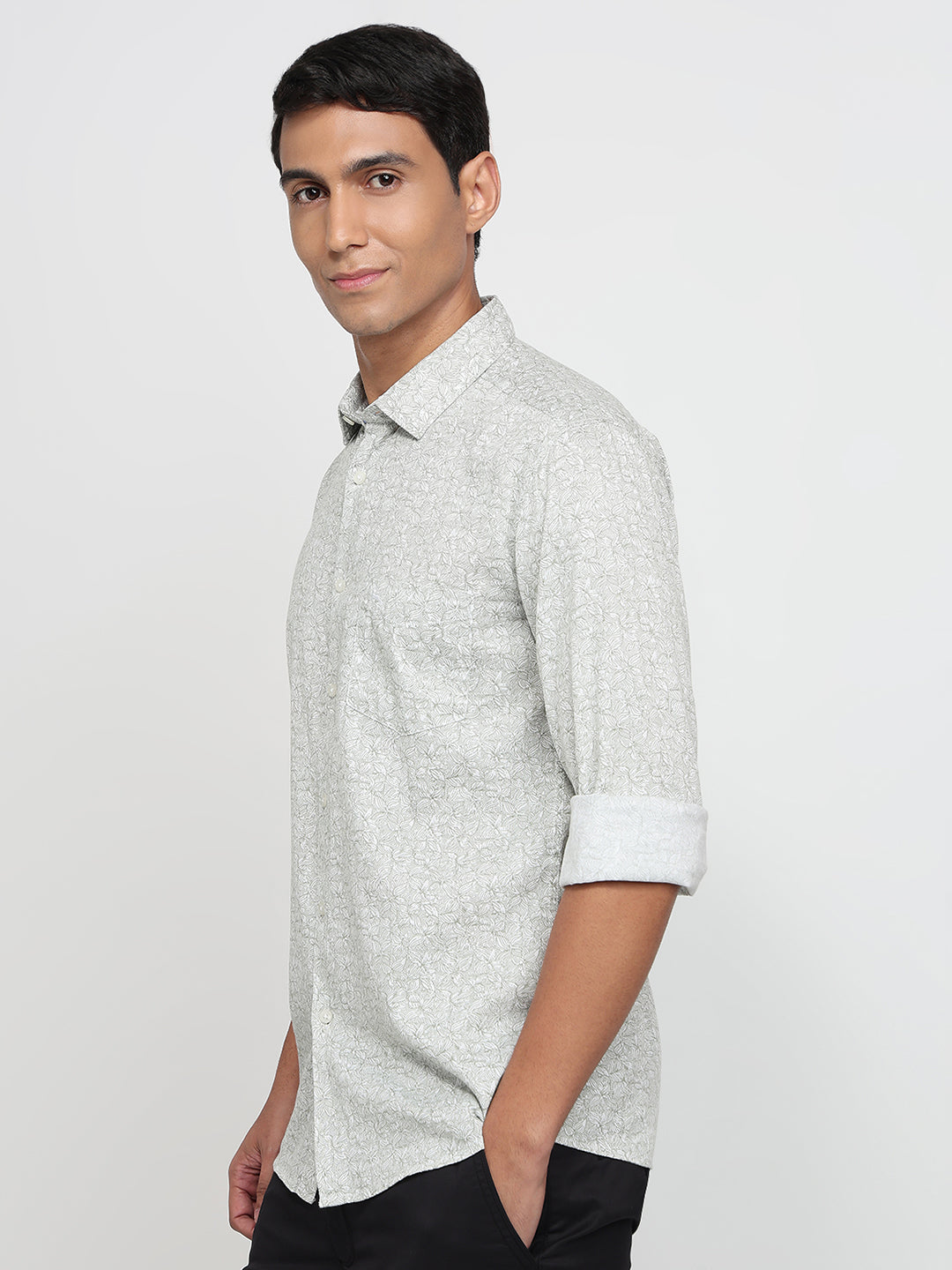 Parx Green Casual Shirt
