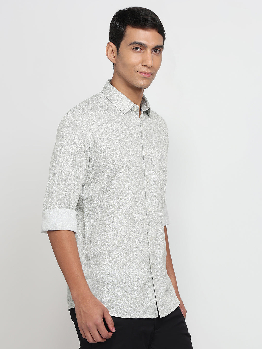 Parx Green Casual Shirt