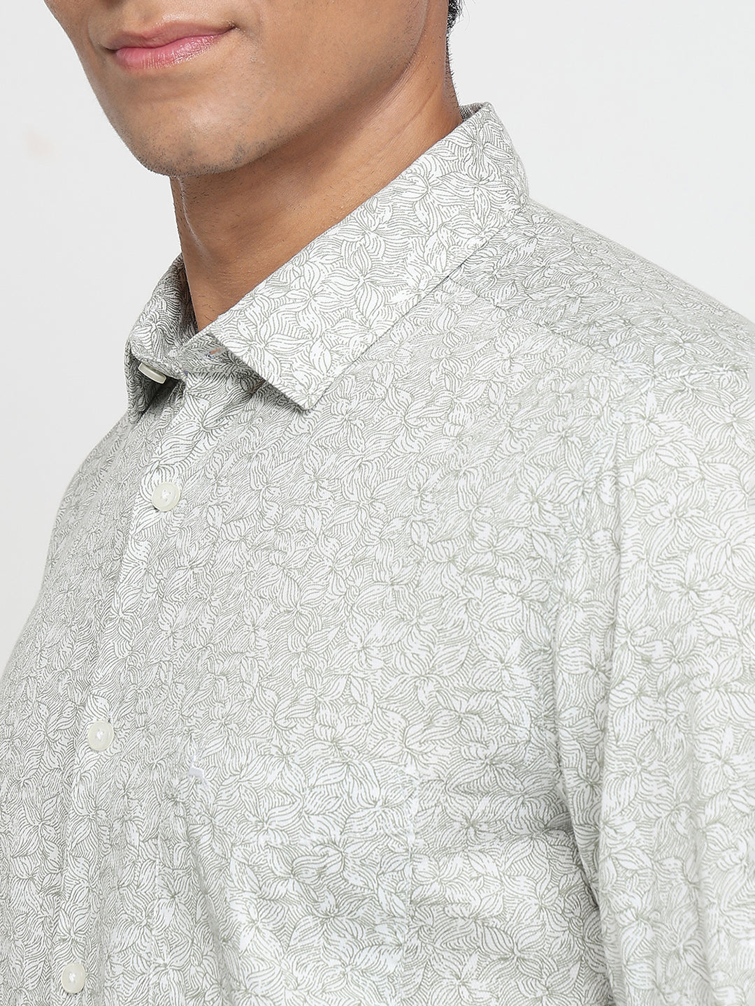 Parx Green Casual Shirt