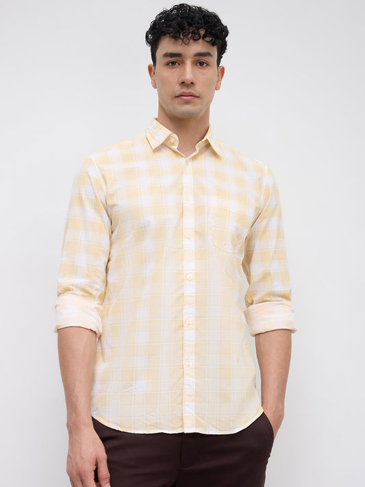 Parx Yellow Casual Shirt