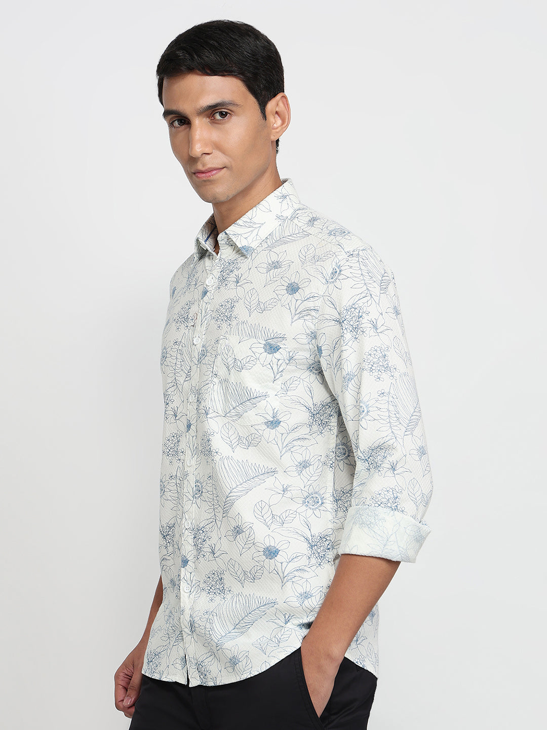 Parx White Casual Shirt