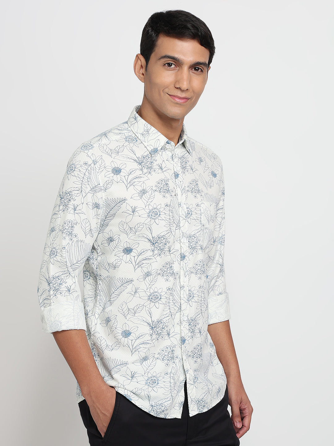 Parx White Casual Shirt