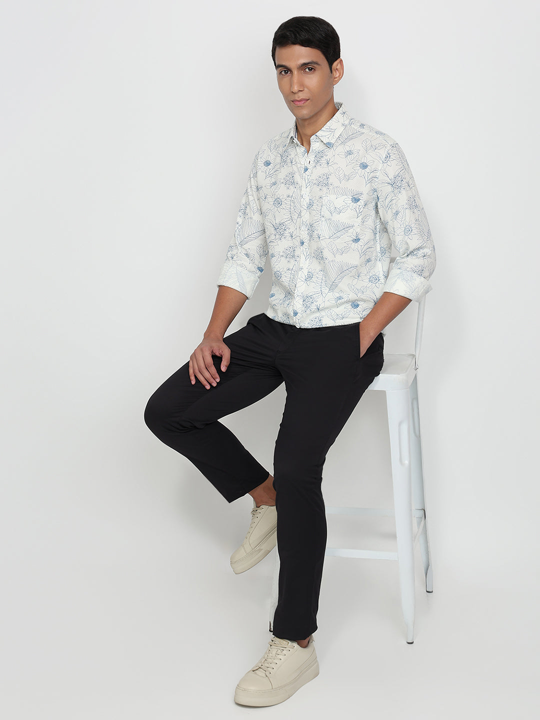 Parx White Casual Shirt