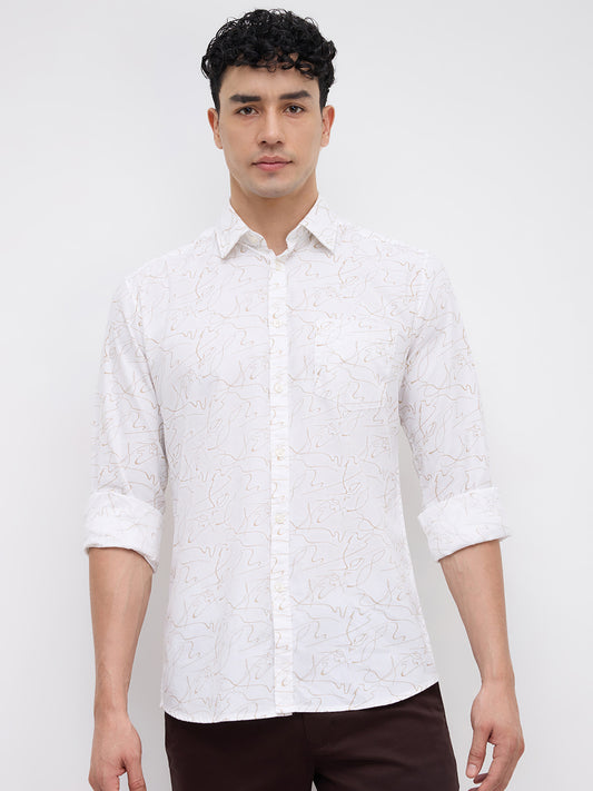 Parx White Casual Shirt