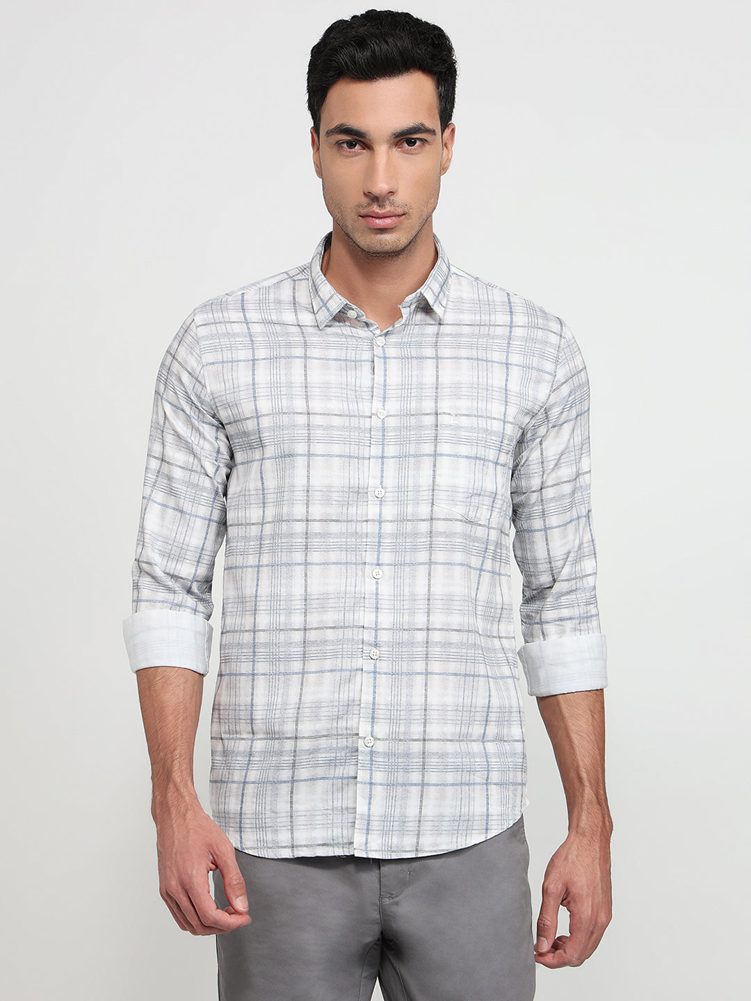 Parx Grey Casual Shirt