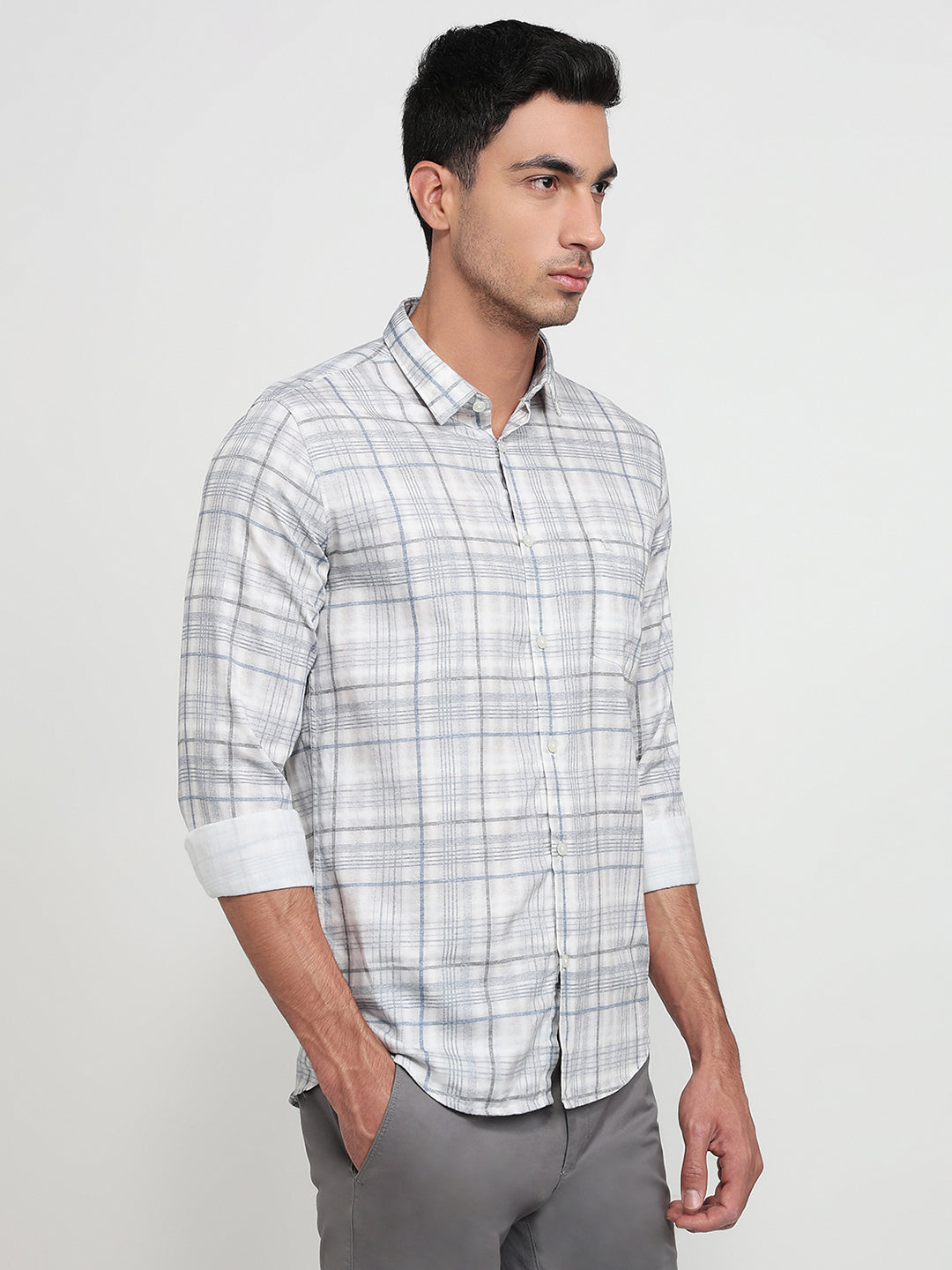 Parx Grey Casual Shirt