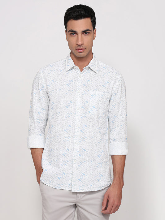 Parx Blue Casual Shirt