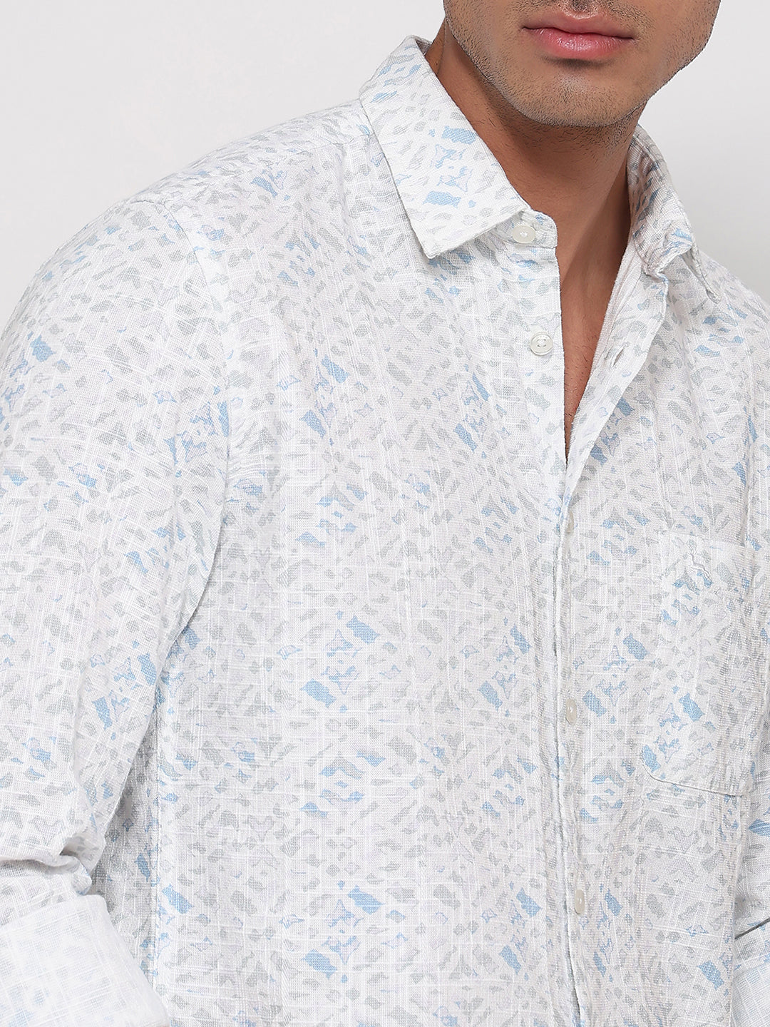 Parx Blue Casual Shirt