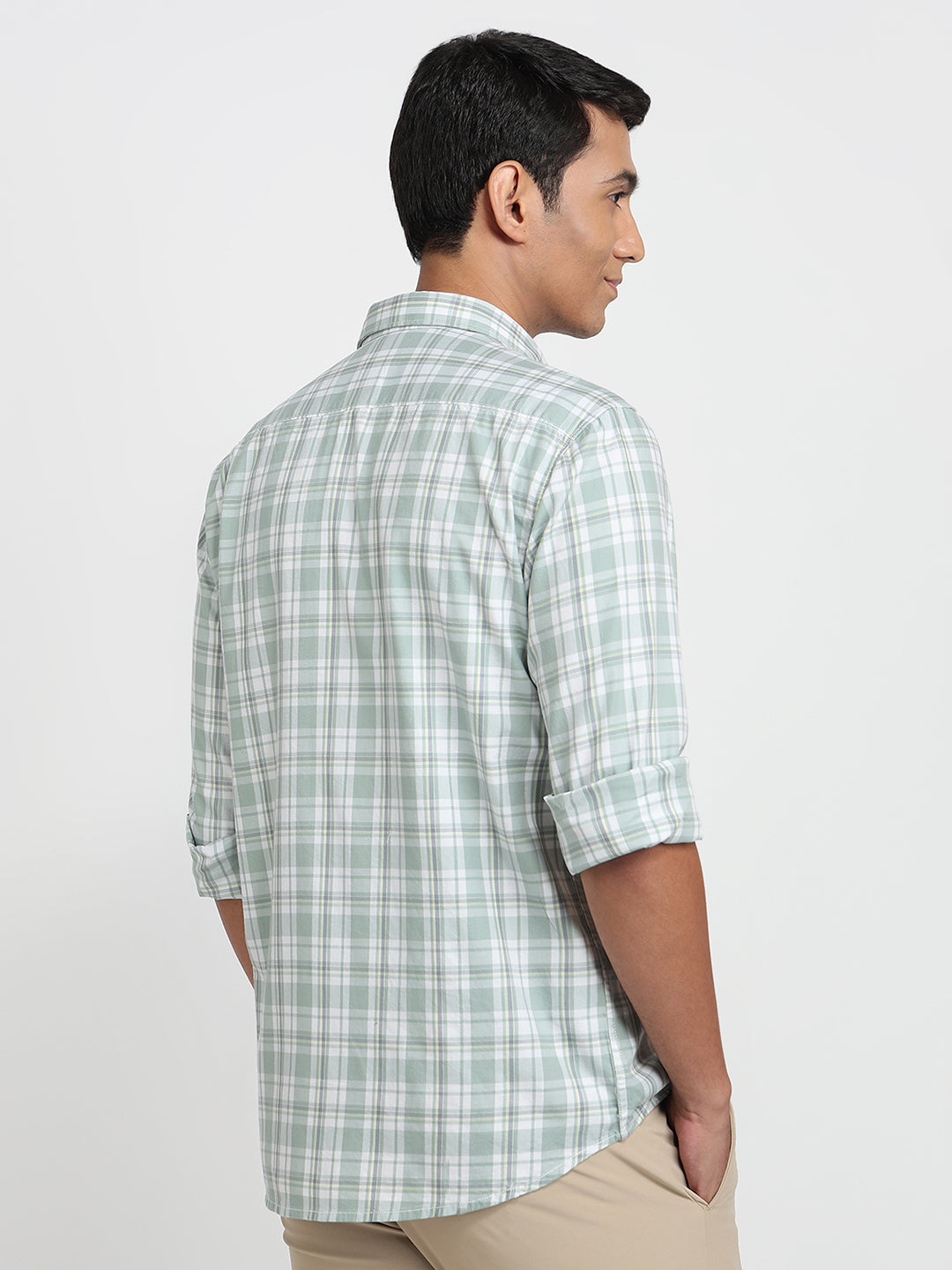 Parx Green Casual Shirt