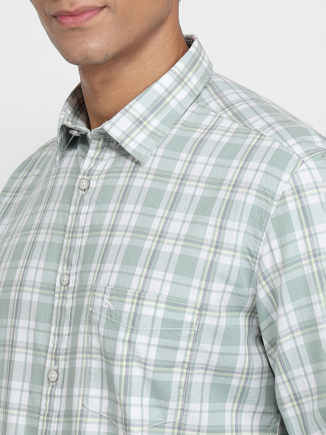 Parx Green Casual Shirt