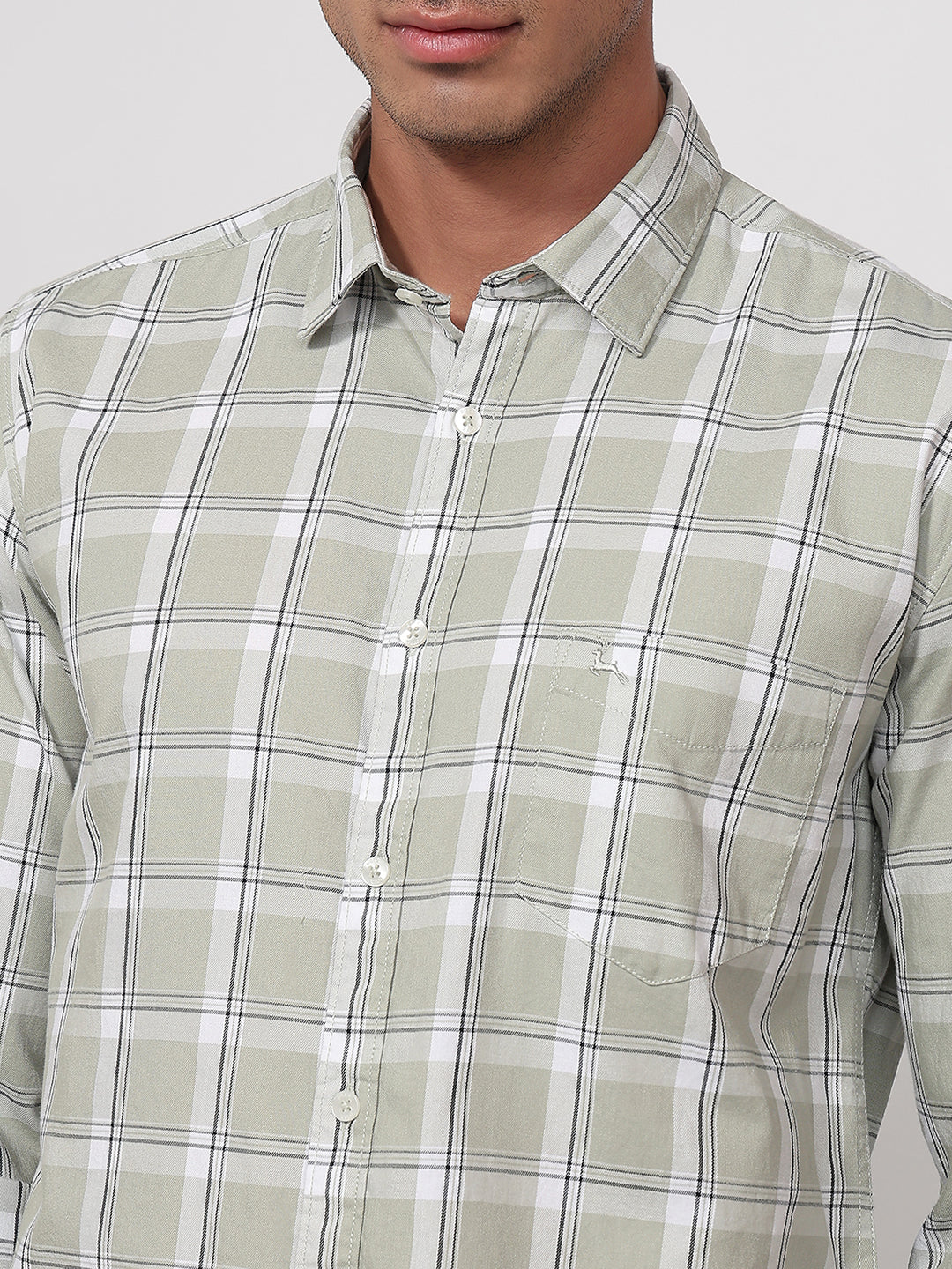 Parx Green Casual Shirt