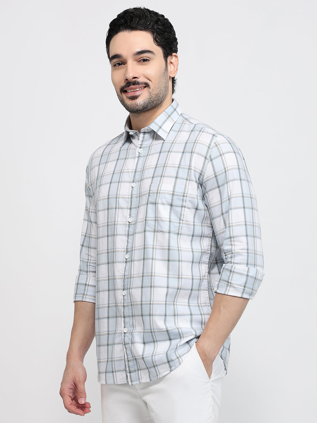 Parx Grey Casual Shirt