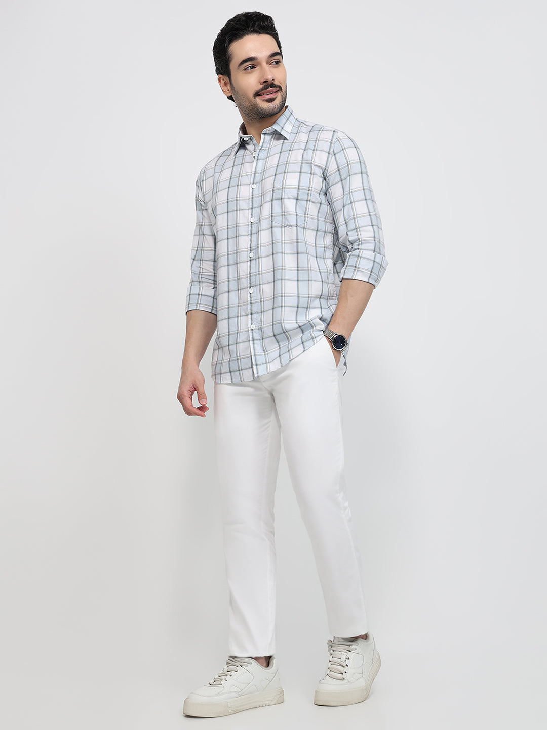 Parx Grey Casual Shirt
