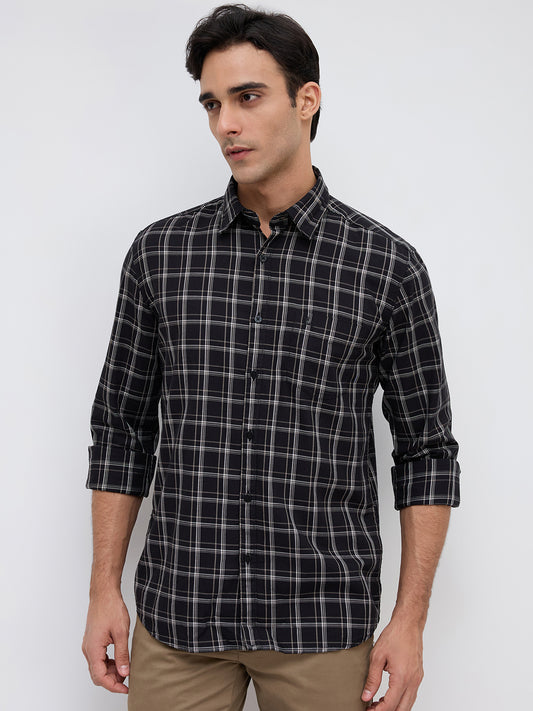 Parx Black Casual Shirt