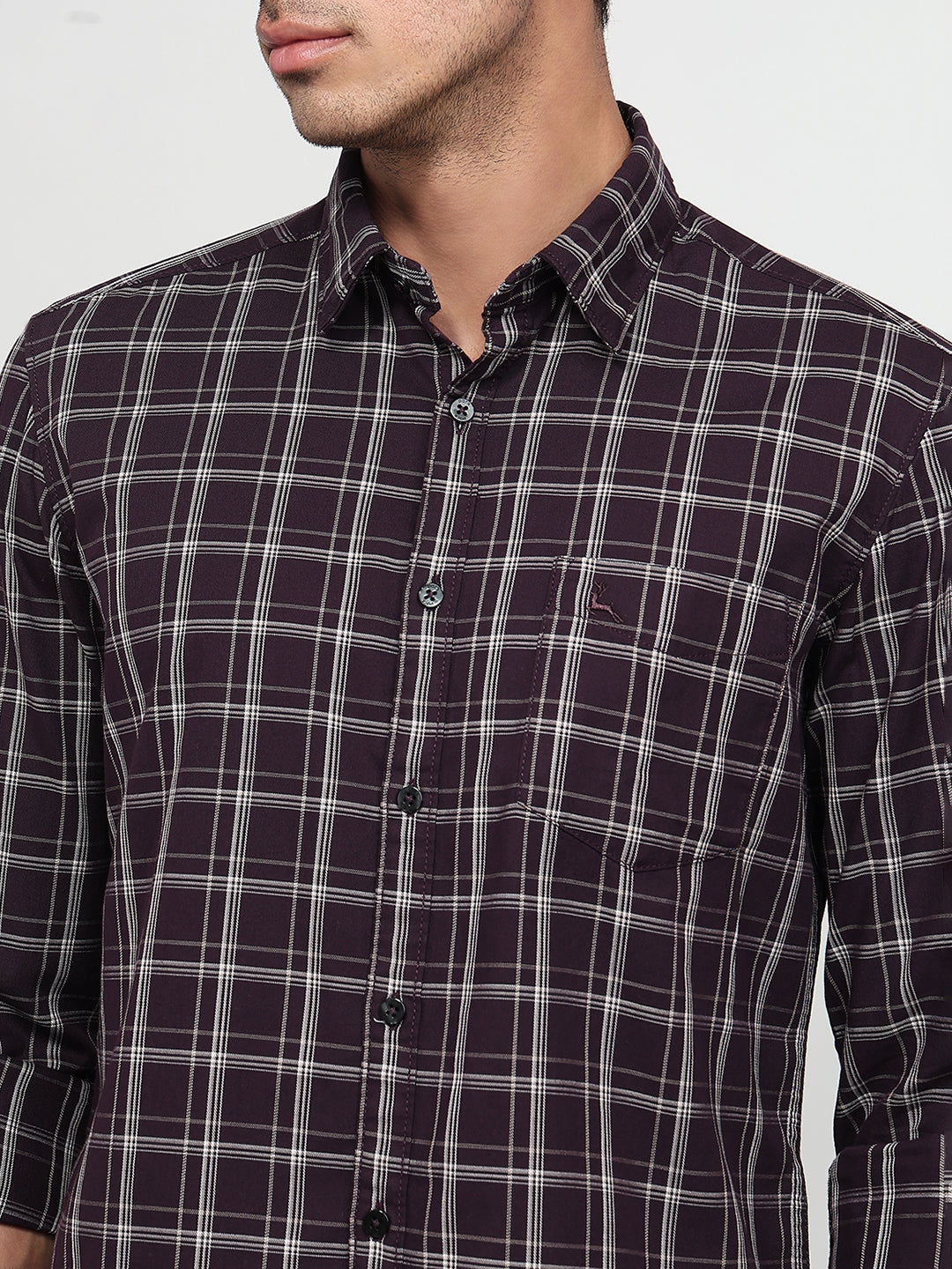 Parx Maroon Casual Shirt