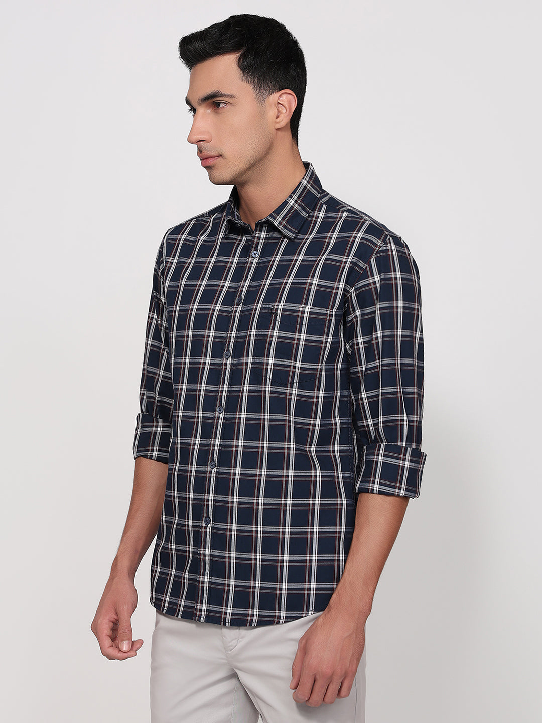 Parx Blue Casual Shirt