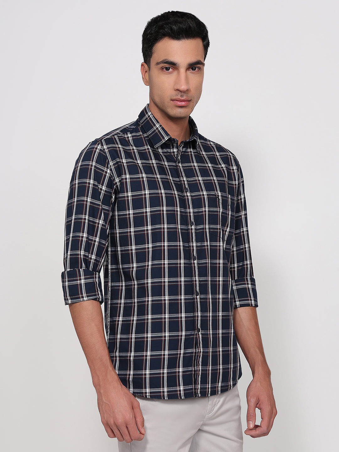 Parx Blue Casual Shirt