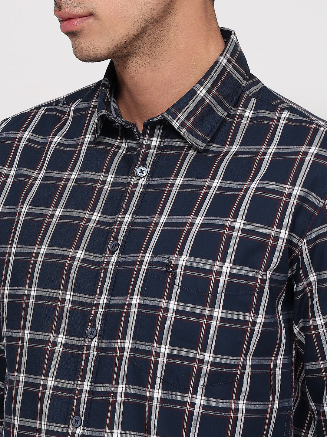 Parx Blue Casual Shirt