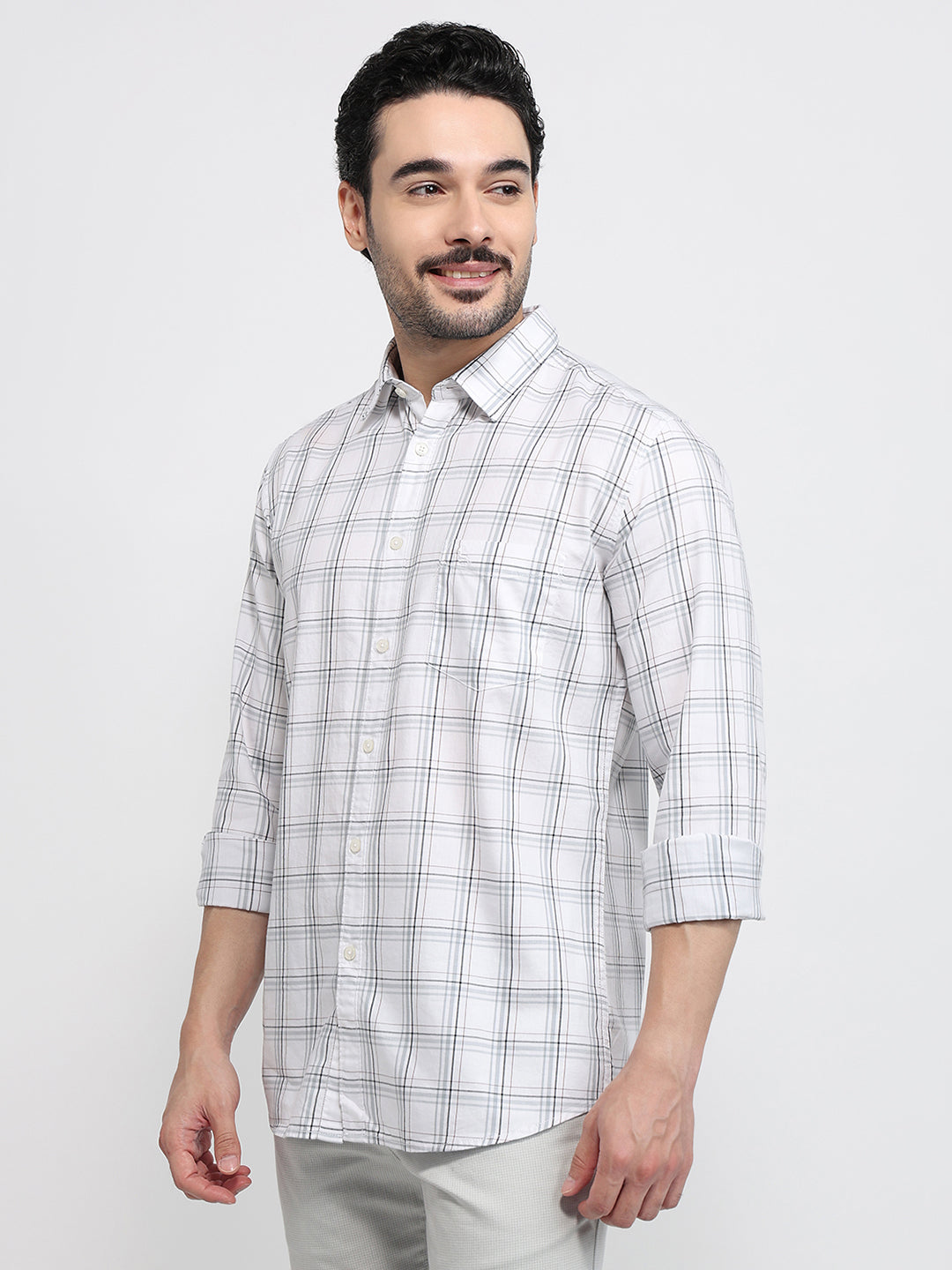 Parx White Casual Shirt