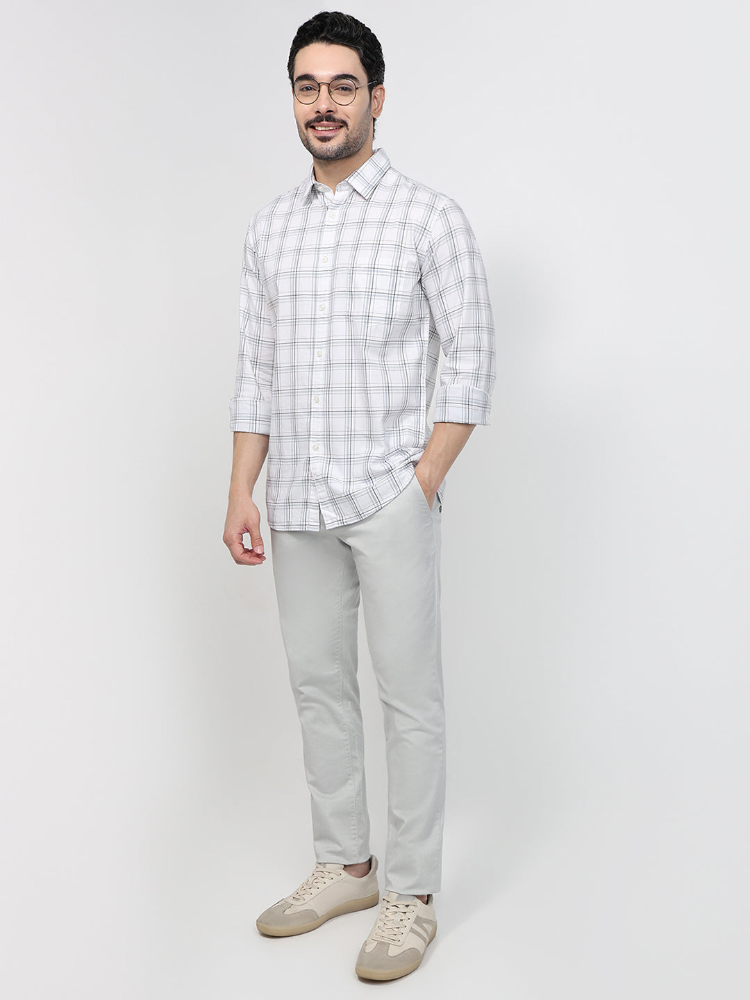 Parx White Casual Shirt
