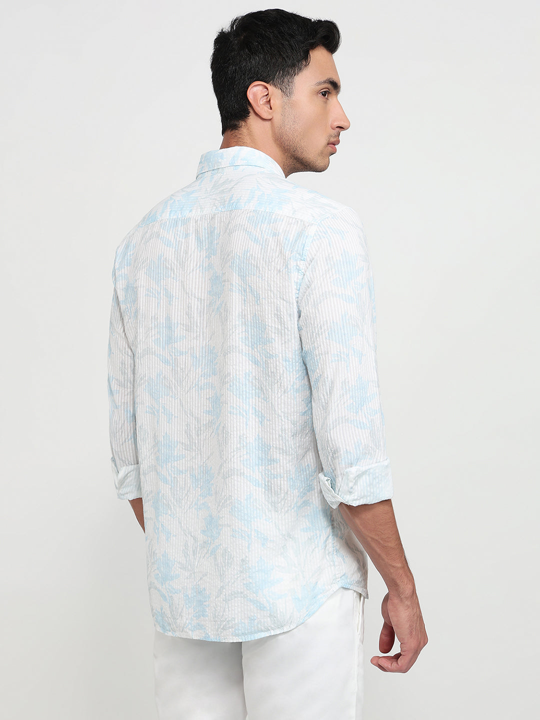 Parx Blue Casual Shirt
