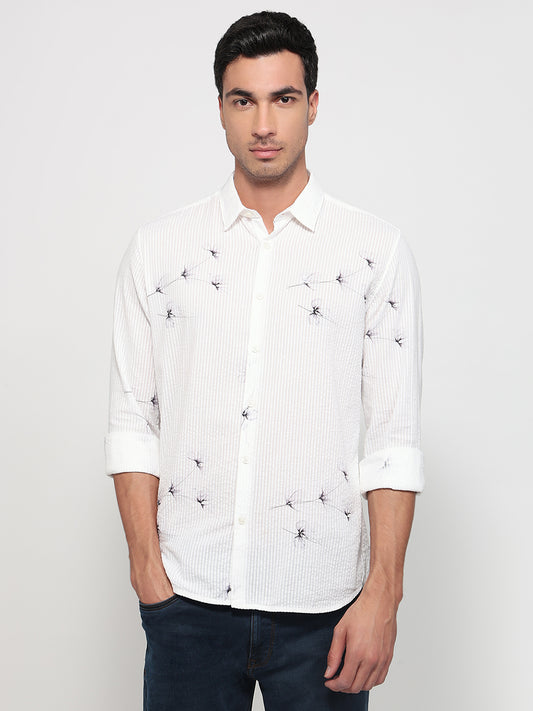 Parx White Casual Shirt