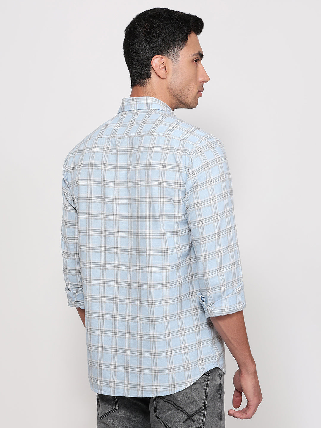Parx Blue Casual Shirt