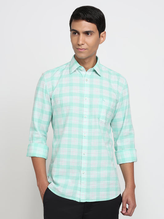 Parx Green Casual Shirt