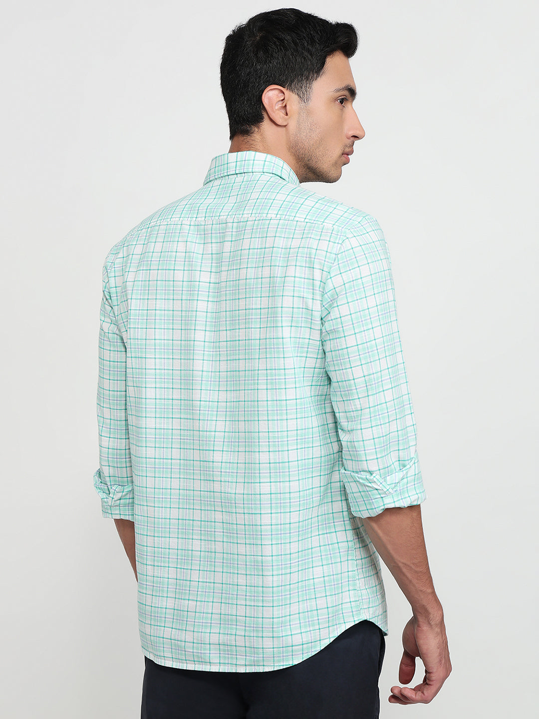 Parx Green Casual Shirt