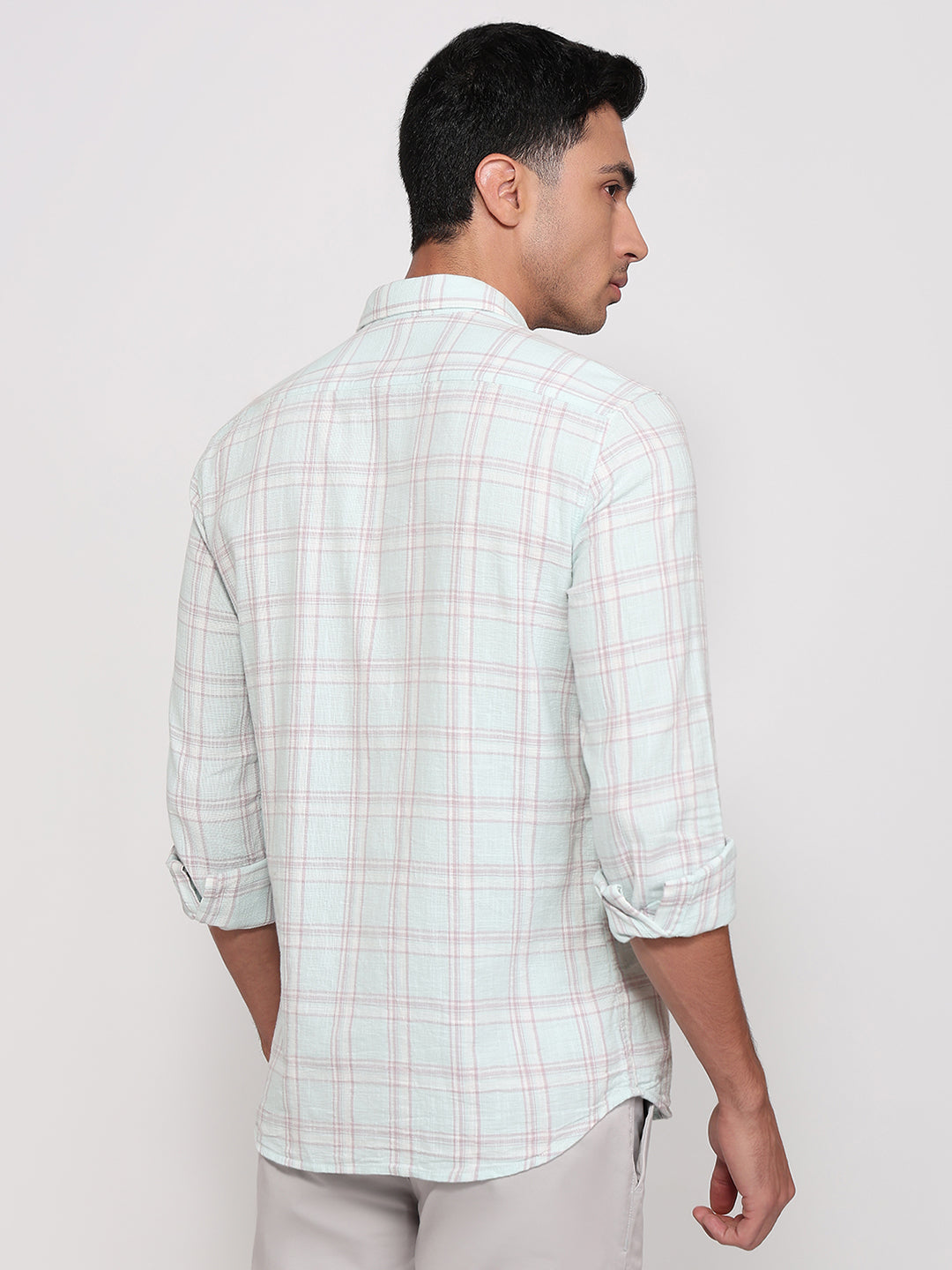 Parx Blue Casual Shirt