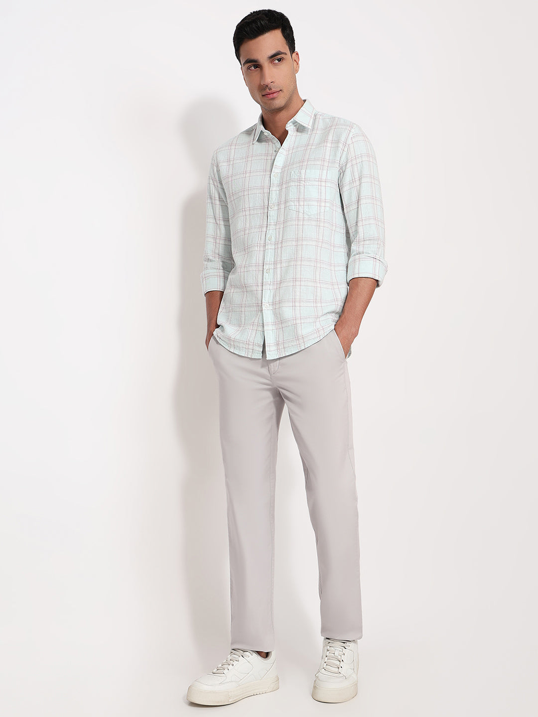 Parx Blue Casual Shirt