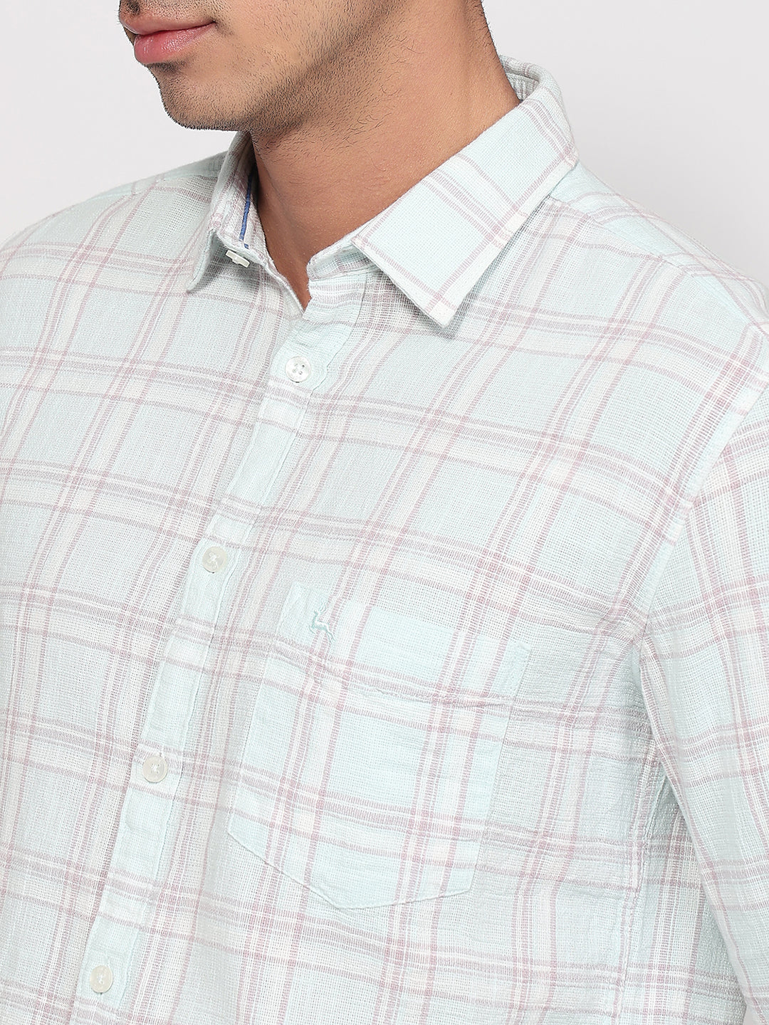 Parx Blue Casual Shirt