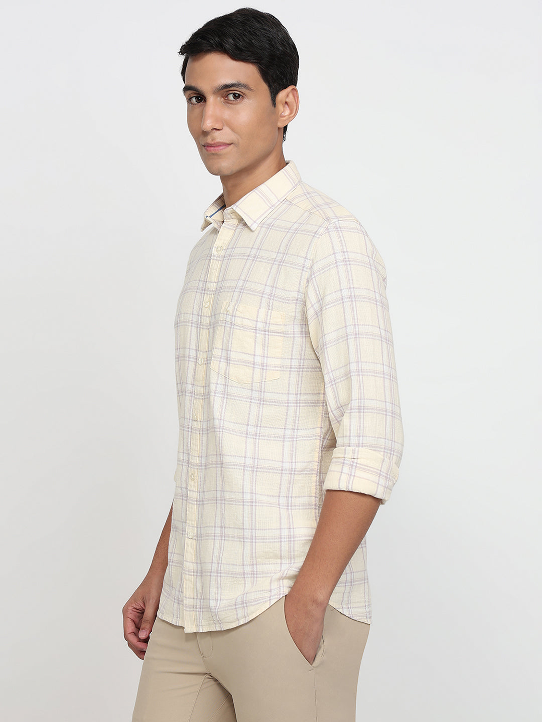 Parx Yellow Casual Shirt