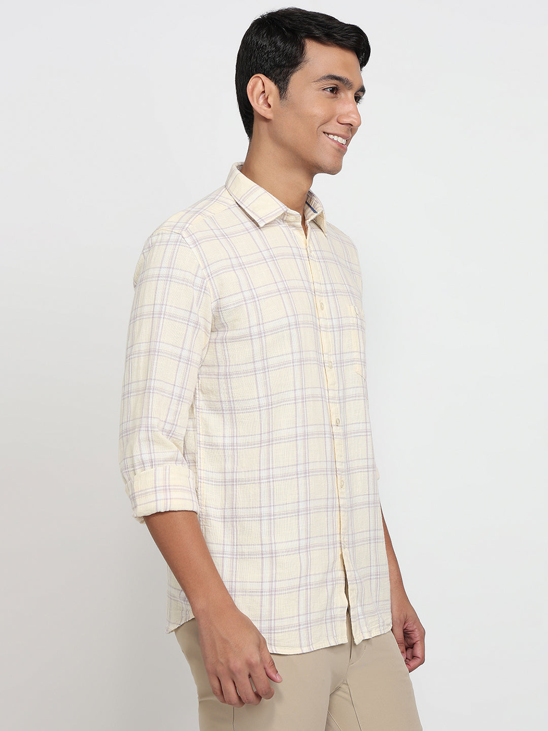 Parx Yellow Casual Shirt