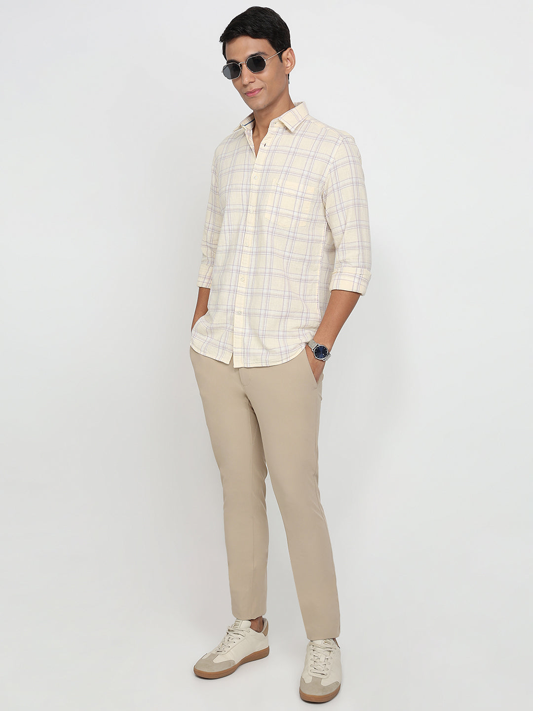 Parx Yellow Casual Shirt