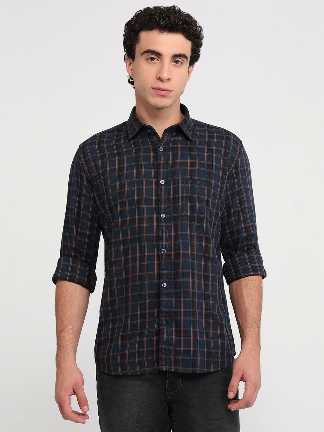 Parx Blue Casual Shirt