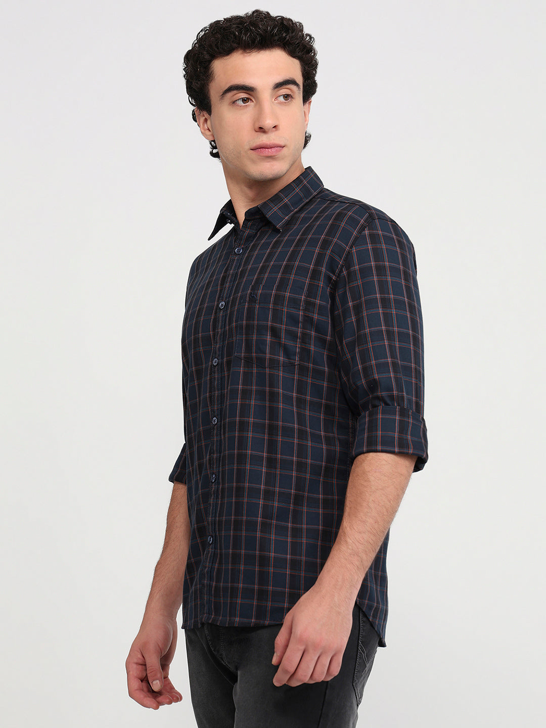Parx Blue Casual Shirt