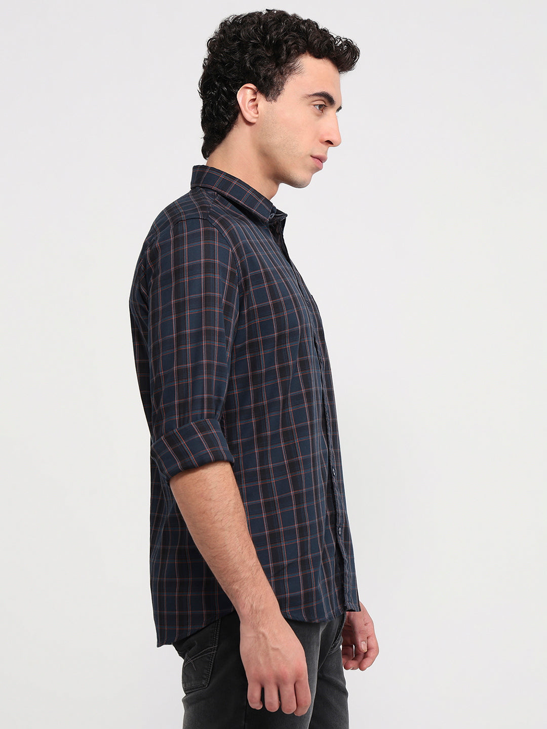 Parx Blue Casual Shirt