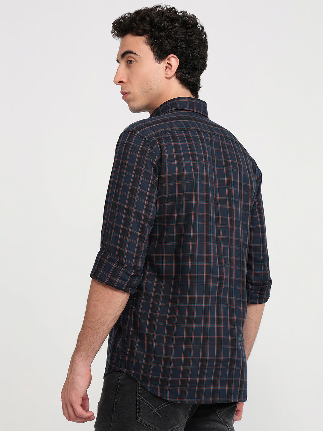 Parx Blue Casual Shirt